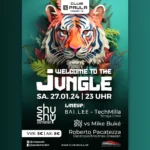 Flyerdesign für Club Paula – visuelle Eventwerbung mit starker Typografie und atmosphärischem Stil