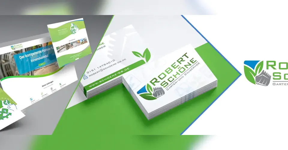 Corporate Design Konzept für R. Schöne – einheitliches Branding mit Logo, Typografie und Farbwelt