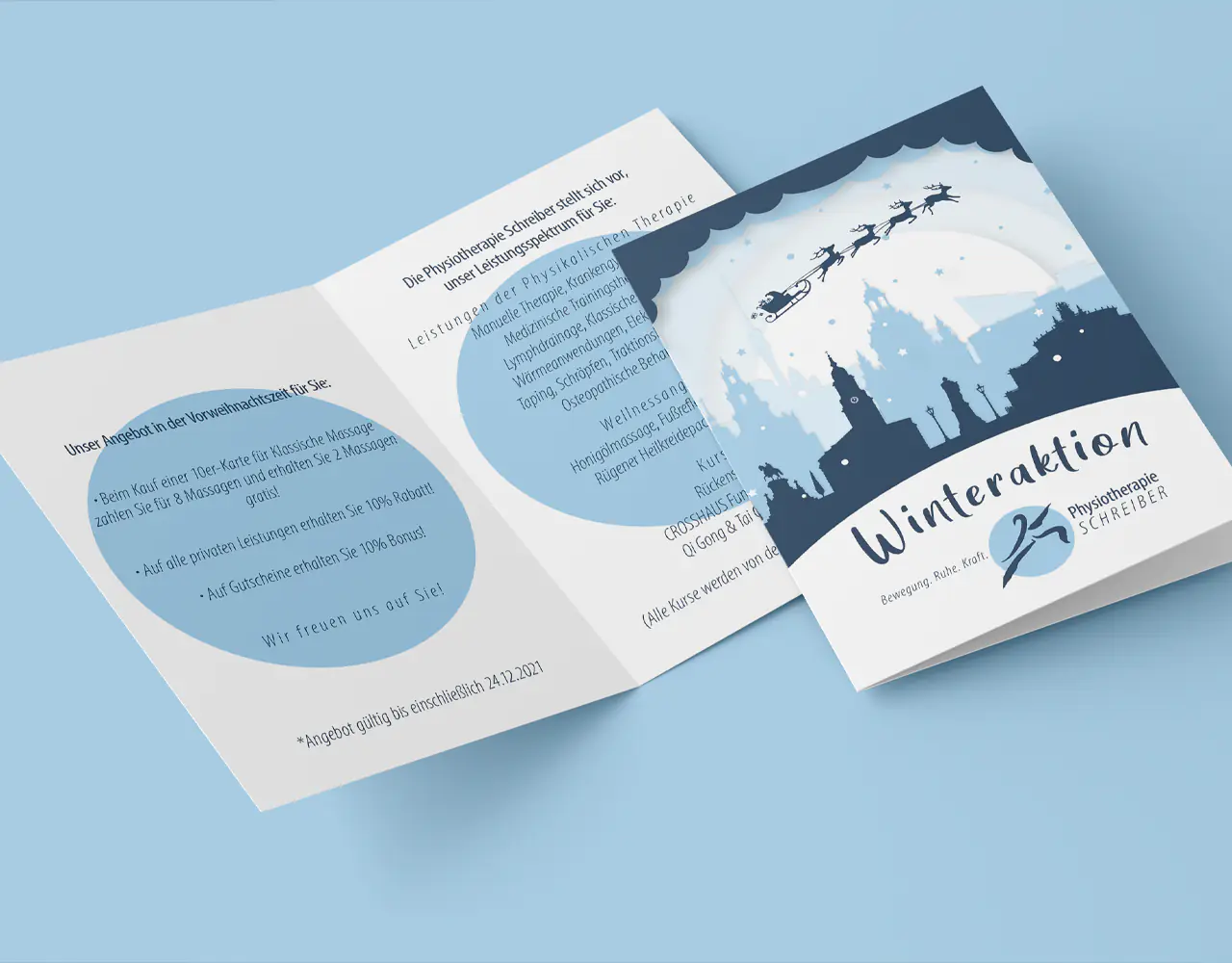 Werbeflyer für Schreiber-Aktion – auffälliges Printdesign mit Angeboten und klarer Informationsstruktur