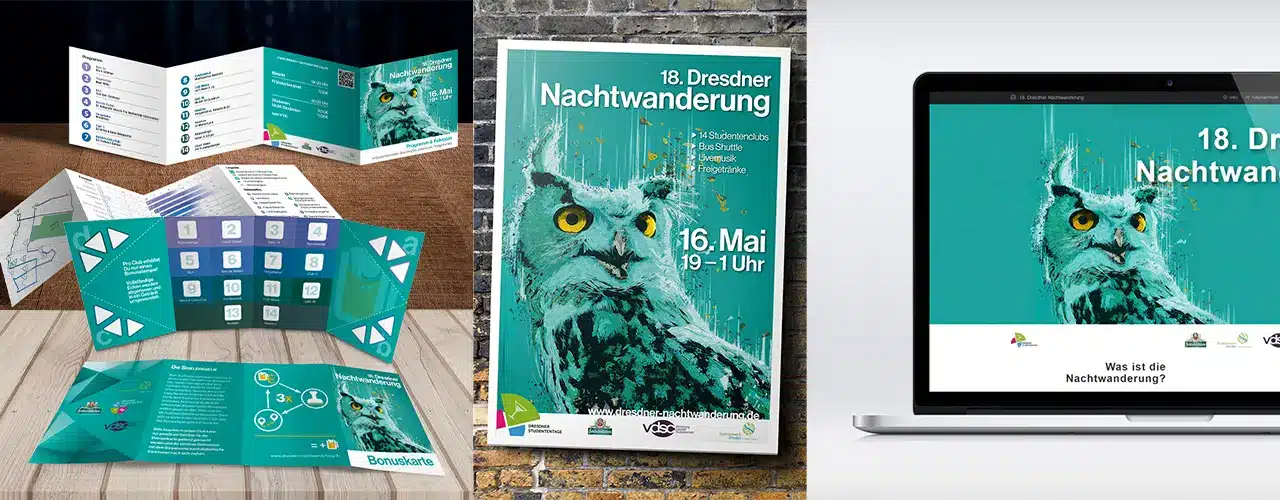 Werbegrafik für das Nawa Event 18. mit futuristischem Design, Veranstaltungsinformationen und moderner Typografie