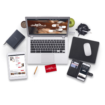 Responsives Webdesign auf Desktop, Laptop, Tablet und Smartphone